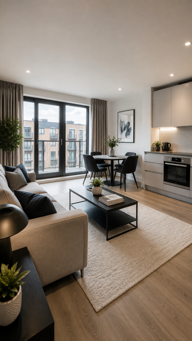 Bright Minimalist Open-Plan Apartment