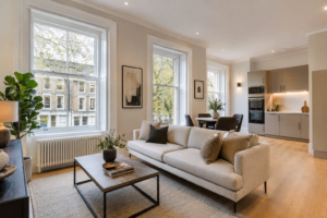 Elegant London Apartment Living Room