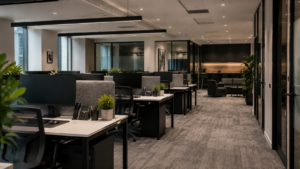 Modern Open-Plan Office Workspace