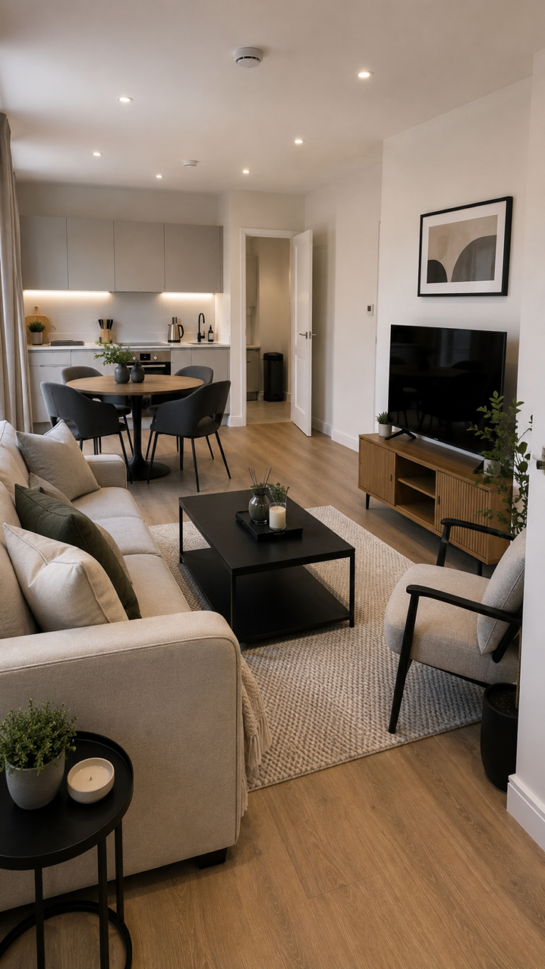 Bright Contemporary Open-Plan Living Space